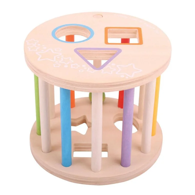 Bigjigs Toys Vhadzovanie tvarov do valca