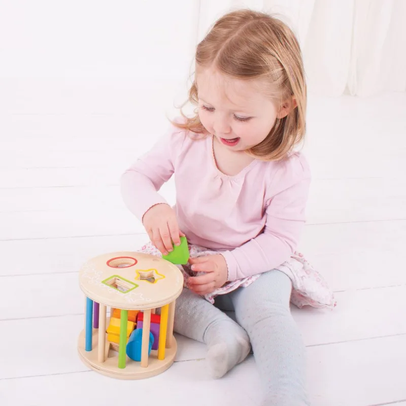 Bigjigs Toys Vhadzovanie tvarov do valca