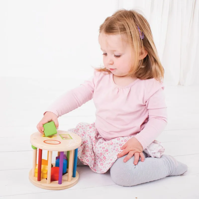 Bigjigs Toys Vhadzovanie tvarov do valca