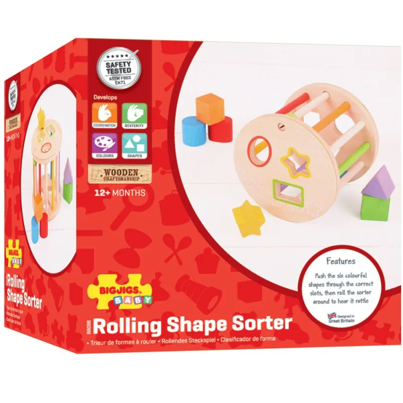 Bigjigs Toys Vhadzovanie tvarov do valca