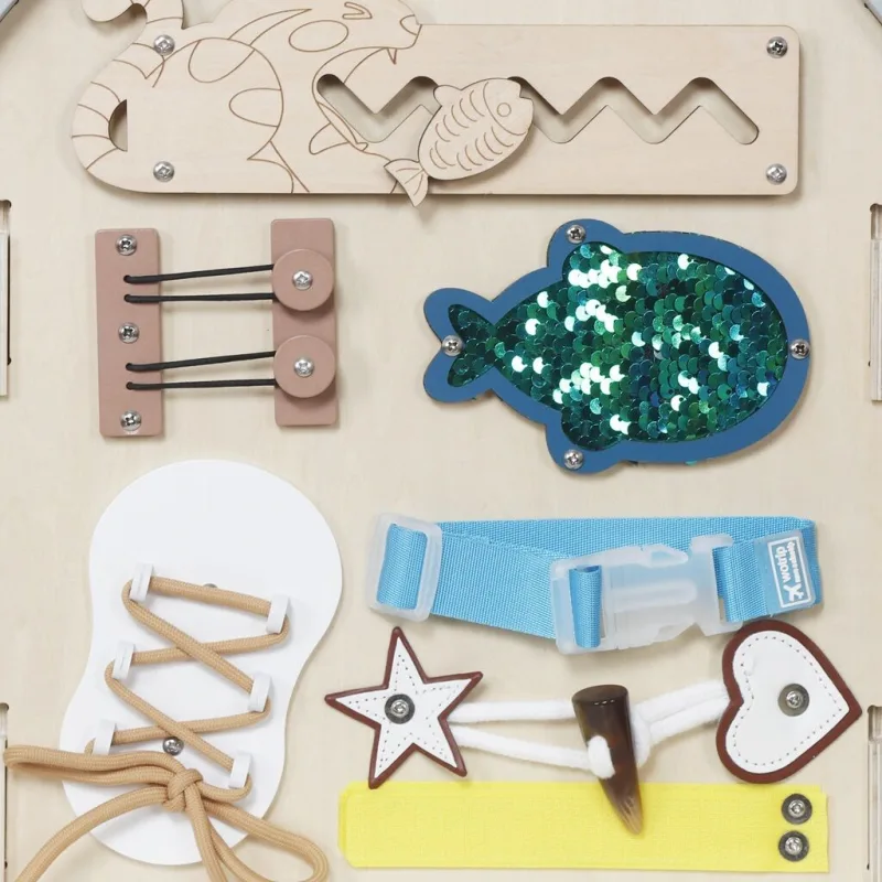 2Kids Toys Activity board Domček šedý