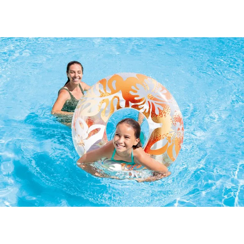 Kruh Intex 59251NP Clear Color, detský nafukovací do vody, 91 cm