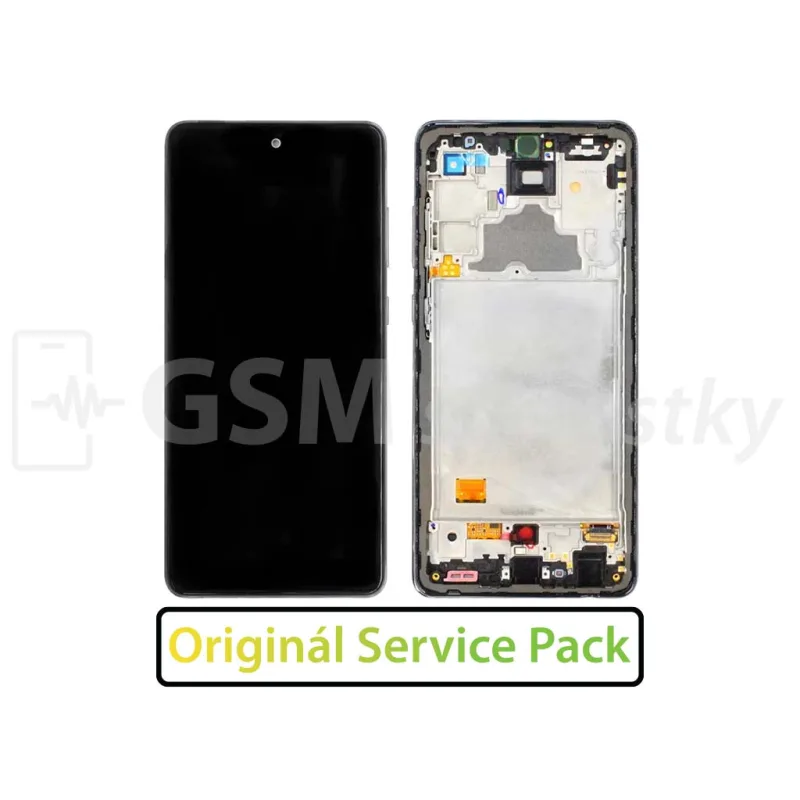 LCD Displej + dotyková plocha + Rám Samsung Galaxy A72 - originál