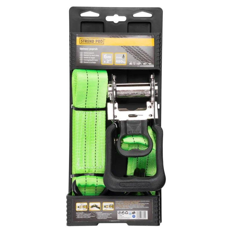 Popruh upínací Strend Pro 50 mm, pás s račňou, 6 m