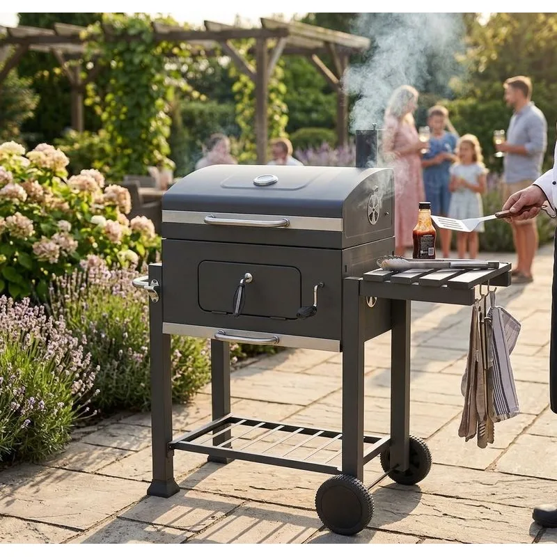 Strend Pro Gril BBQ Konzul, 117x61x108 cm, na drevené uhlie