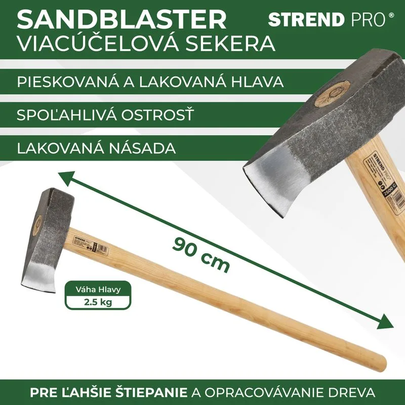 Kálačka na drevo Strend Pro A6441 Sandblaster, 2500 g