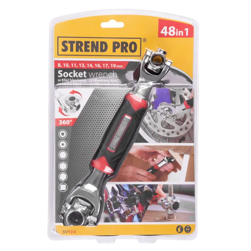 Kľúč Strend Pro SW12/4, Herkules, univerzálny, 48 in 1, multifunkčný