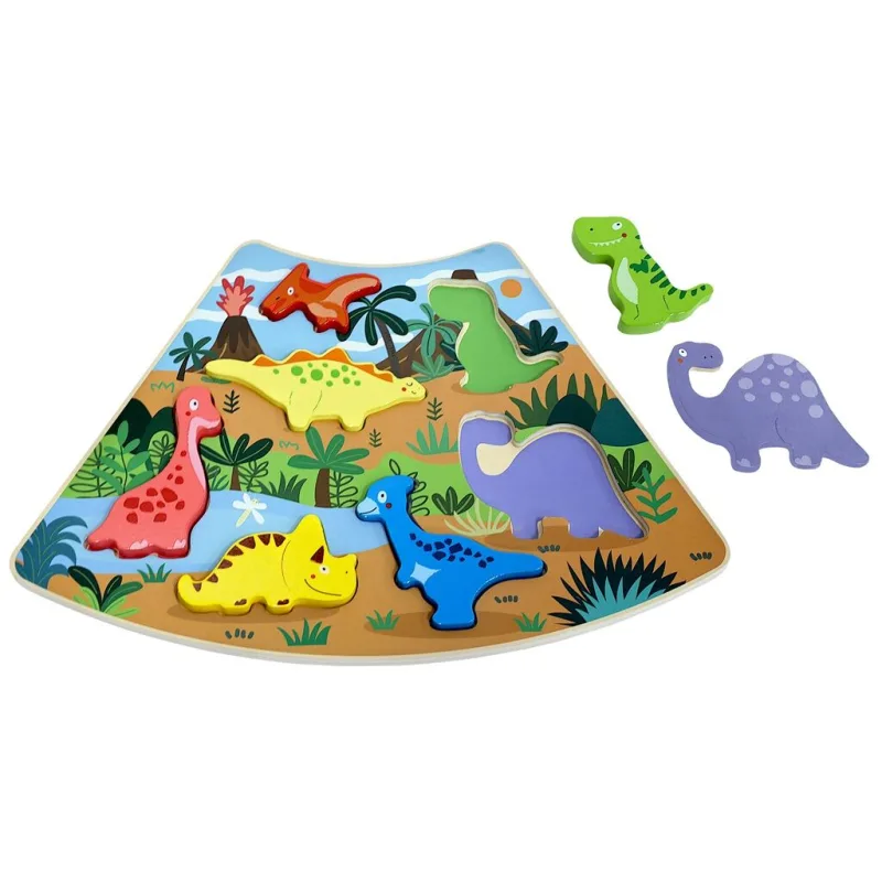 2Kids Toys Drevené puzzle Dinosaury prepojiteľné