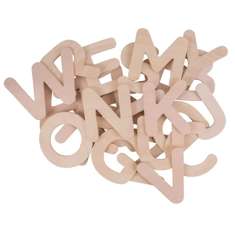 Bigjigs Toys Drevené šablóny Veľká abeceda