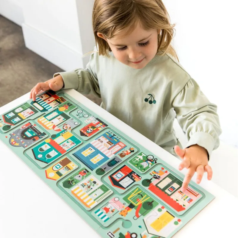 Bludisko a puzzle Mesto