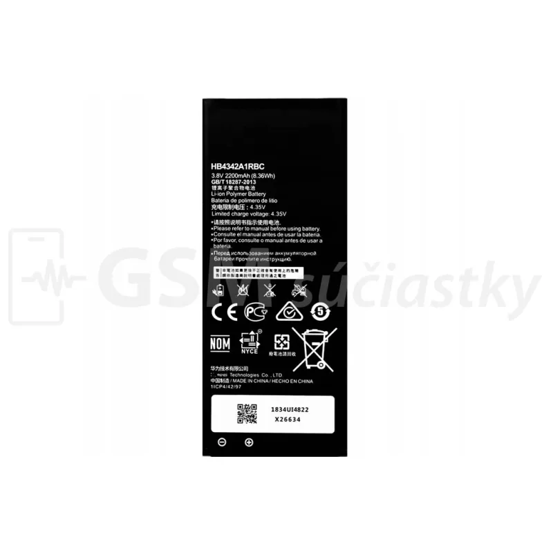 Batéria Huawei Y5 II, Y6 II compact, Honor 5 HB4342A1RBC Variant:: Baterka