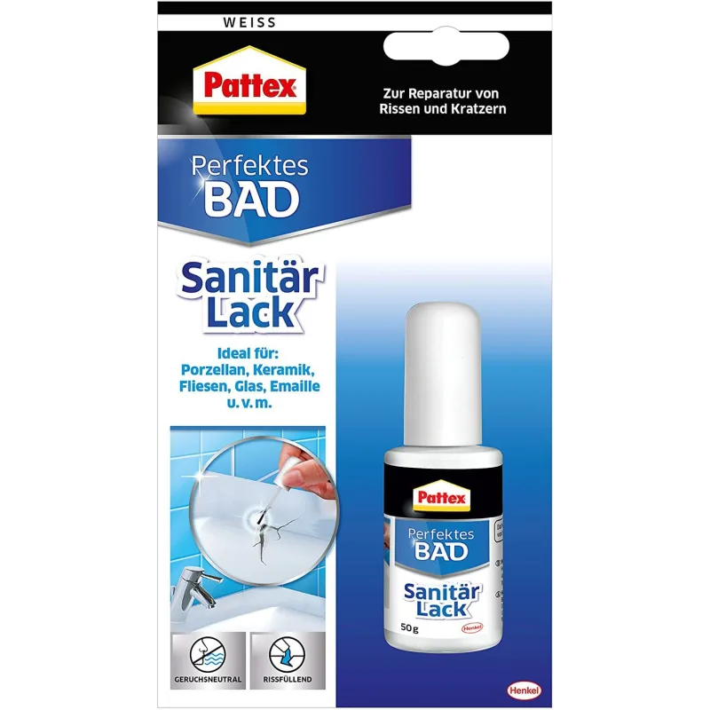Lak Pattex Sanitárny opravný lak na umývadlá a vane, 50 g