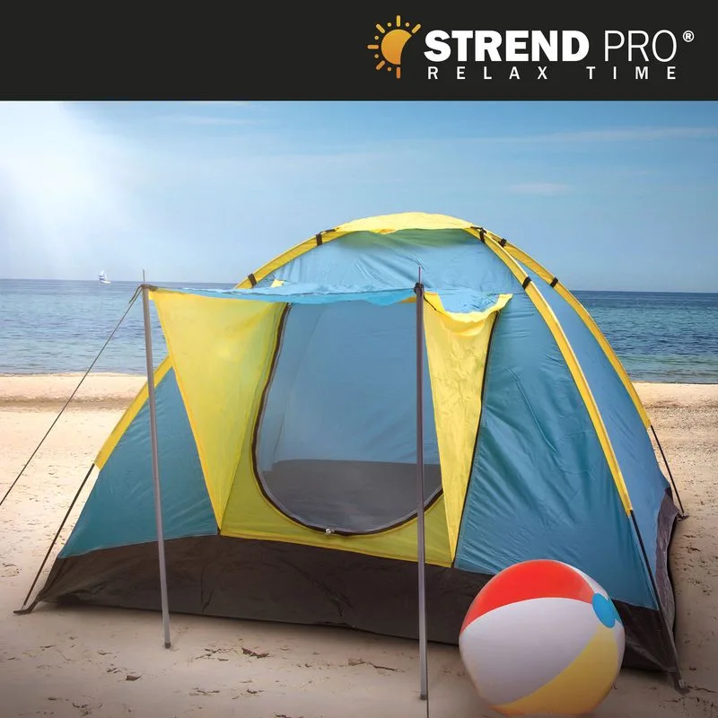 Stan Strend Pro, turistický, pre 3-4 osoby, tyrkysový, 205x205x120 cm