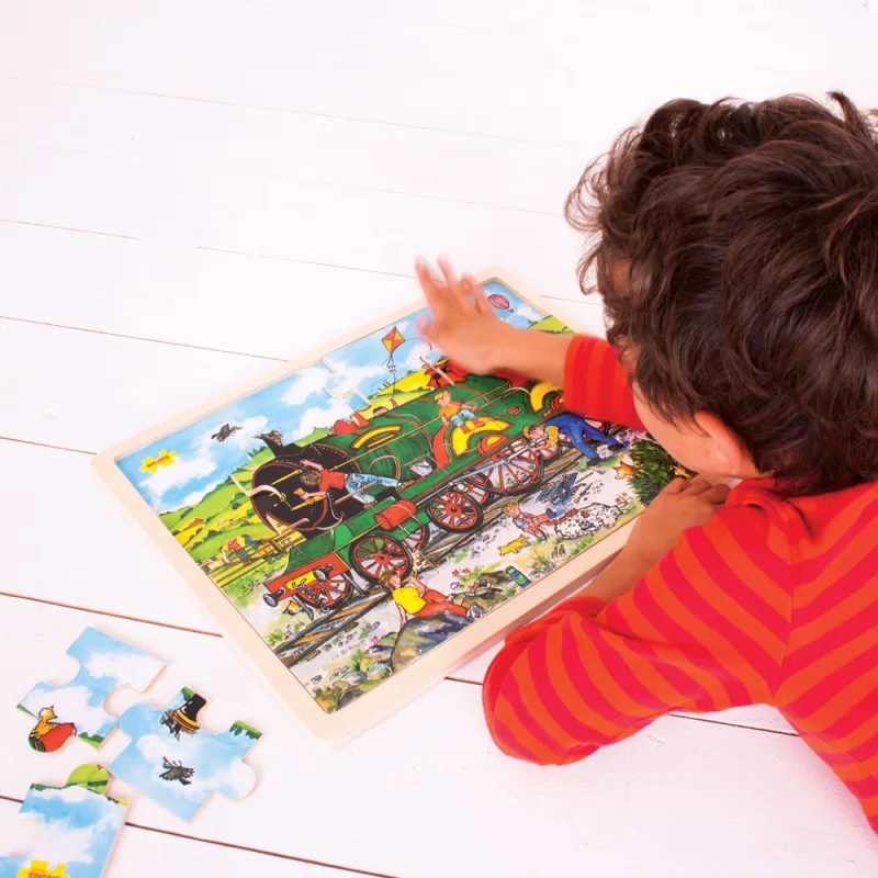 Bigjigs Toys Puzzle Vlak 24 ks
