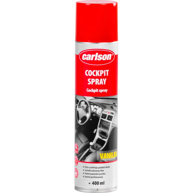 Čistič palubnej dosky Carlson, aerosól, vanilka, 400 ml
