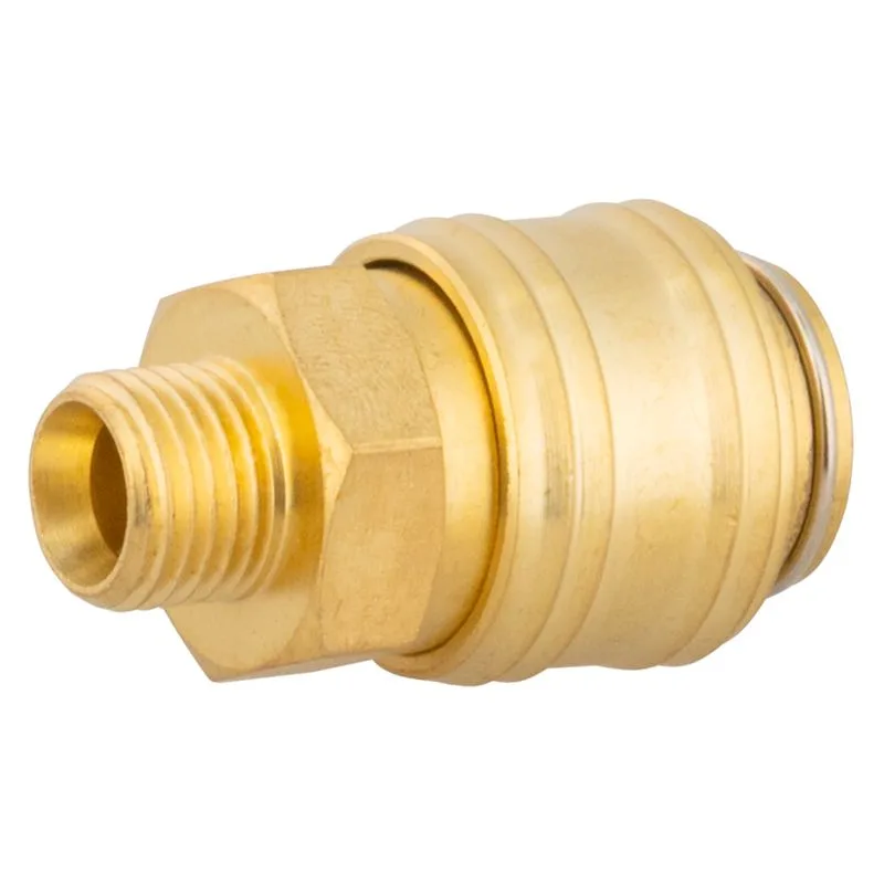 Rýchlospojka na kompresor Airtool NUQ-2, 1/4", mosadzná, vonkajší závit