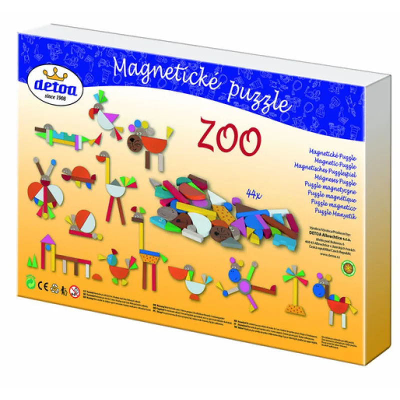 Detoa Magnetické puzzle ZOO