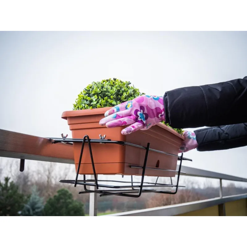 Kovový držiak BUMETA Extra strong na kvetináč, nastaviteľná šírka, 40 cm
