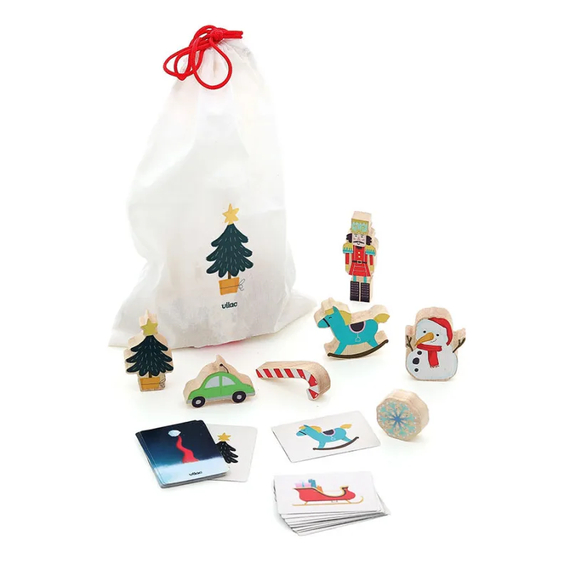Vilac Adventný kalendár Hmataj a nájdi