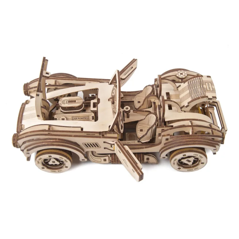 Ugears 3D mechanické puzzle - Driftujúci závodiak Cobra 370 ks