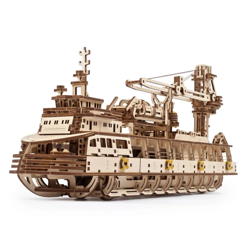 Ugears 3D mechanické puzzle - Výskumná loď 575 ks