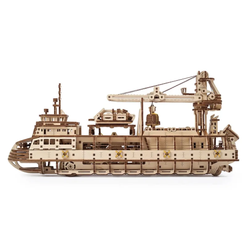 Ugears 3D mechanické puzzle - Výskumná loď 575 ks