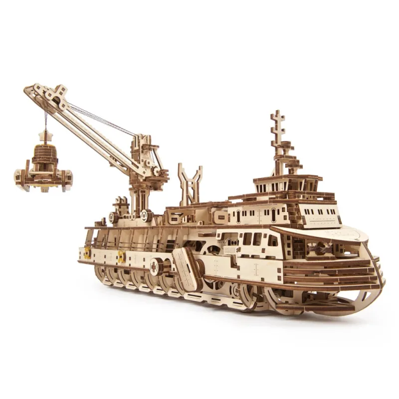 Ugears 3D mechanické puzzle - Výskumná loď 575 ks