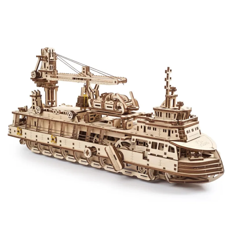 Ugears 3D mechanické puzzle - Výskumná loď 575 ks