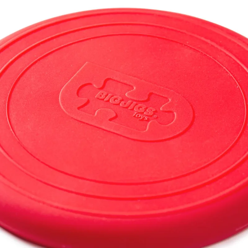 Bigjigs Toys Silikónové frisbee červené Cherry