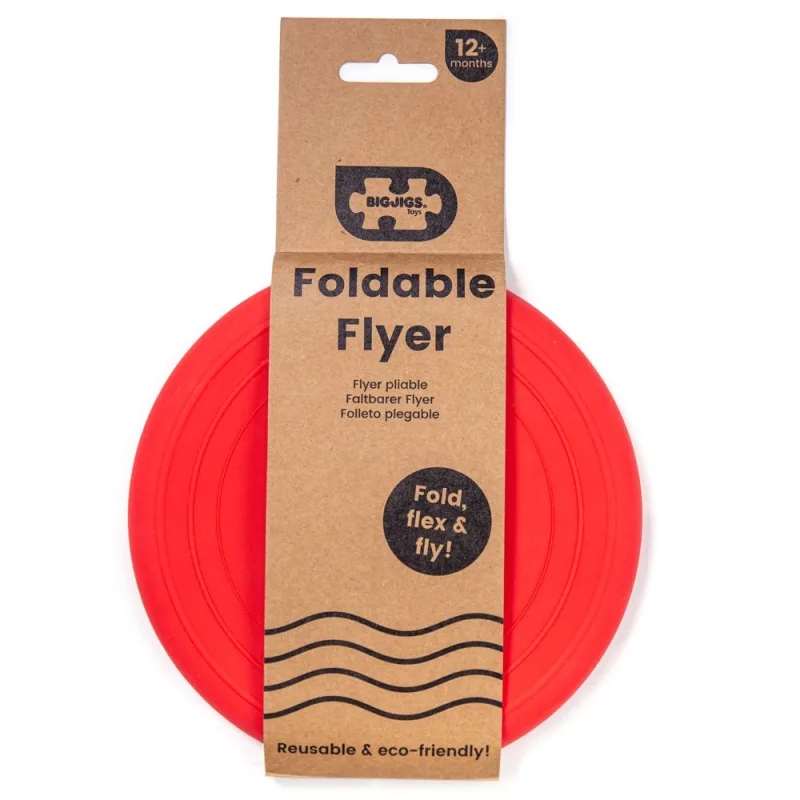 Bigjigs Toys Silikónové frisbee červené Cherry