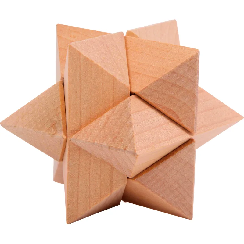 Drevené hlavolamy set 4 ks