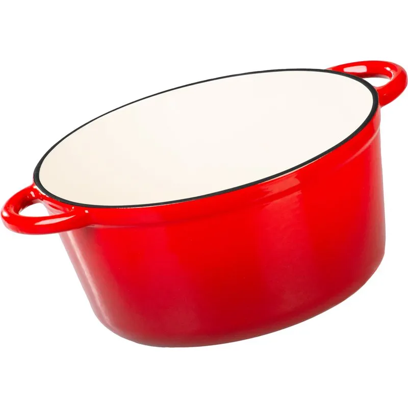 Kastról hrniec, 24 cm, 4,0 lit. s pokrievkou, smaltovaná liatina