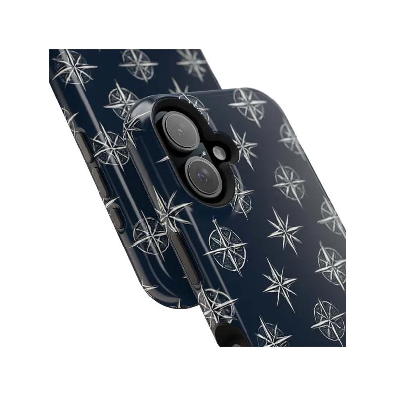 ZEPHYRA Navy Compass - iPhone 16 Plus Kryt