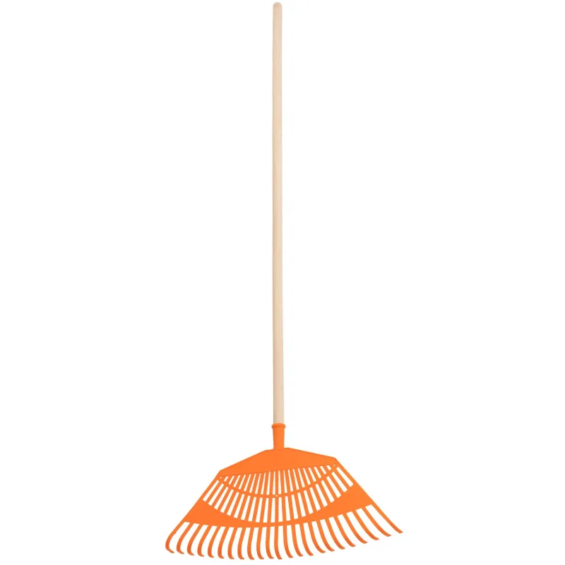 Hrable na lístie, plastové, 23-zubé, násada 125 cm