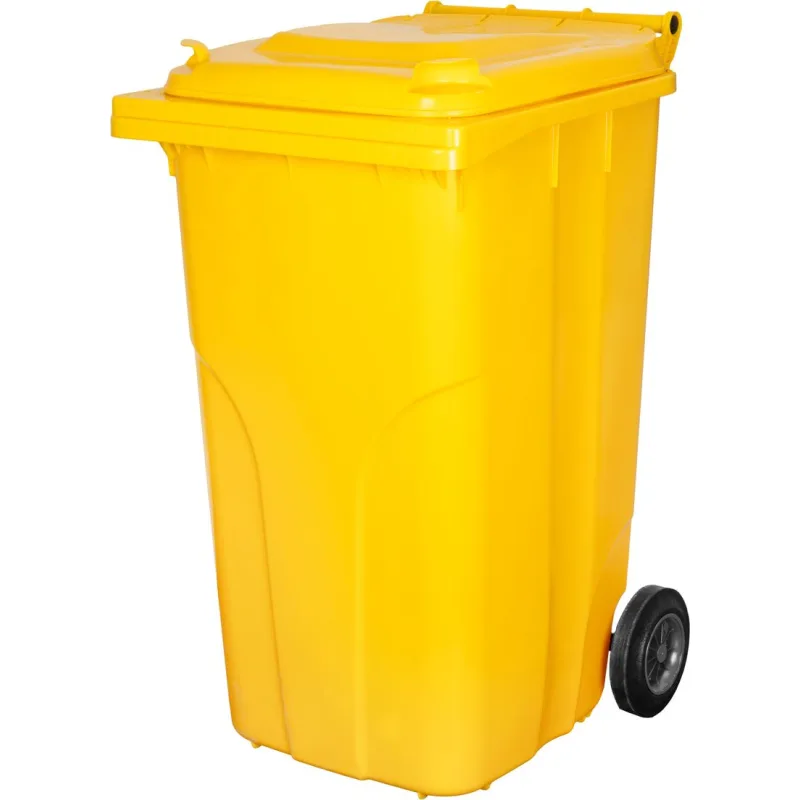 Smetná nádoba MGB 240 l, plastová, žltá, HDPE