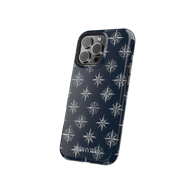 ZEPHYRA Navy Compass - iPhone 14 Pro Max Kryt