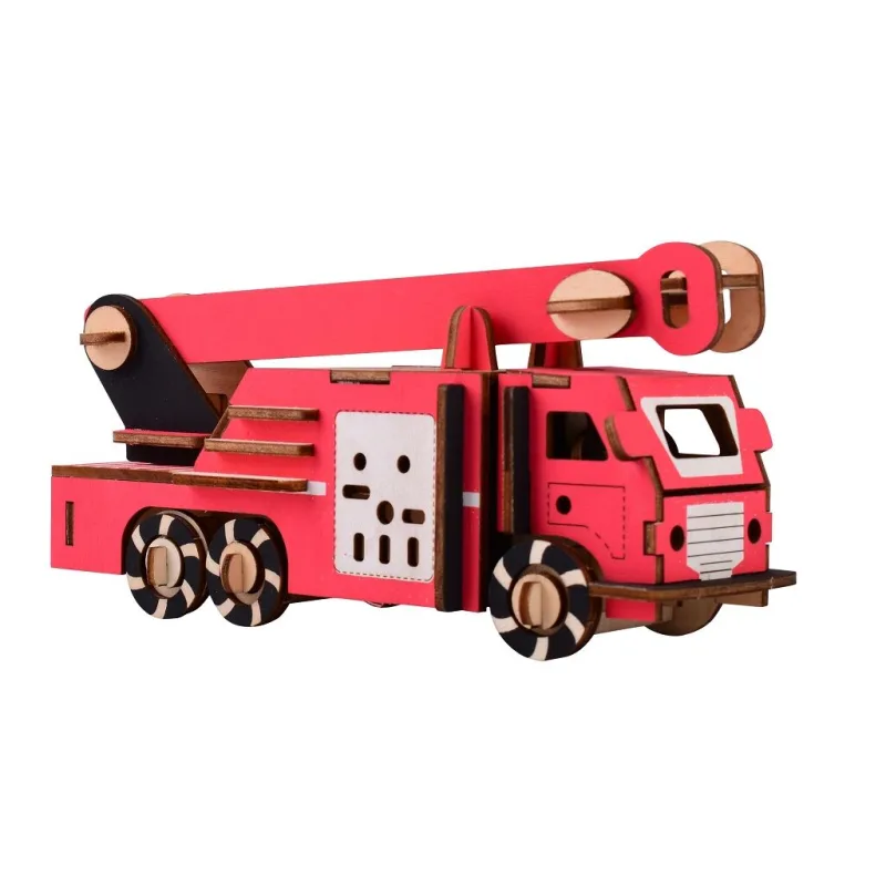 Woodcraft Drevené 3D puzzle Hasičské auto