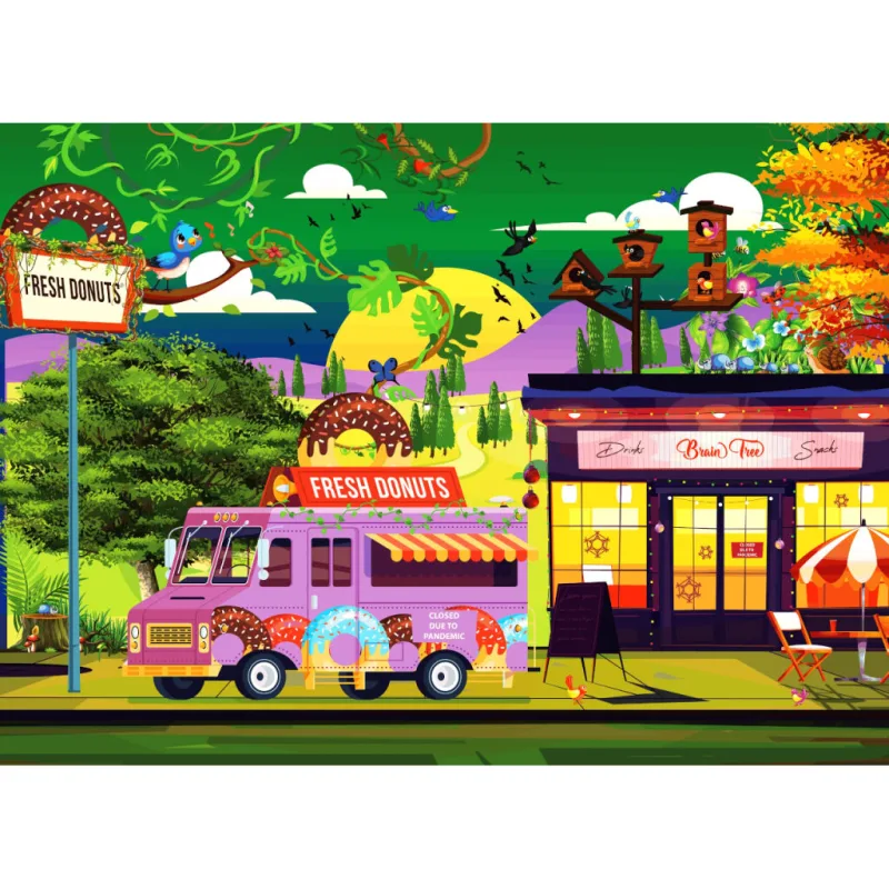 Brain Tree Puzzle Po zatvorení 500 dielikov