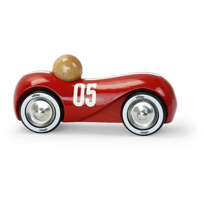 Vilac Drevené auto Streamline, vintage červené