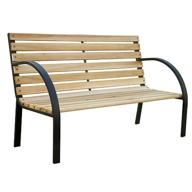 Záhradná drevená lavička EVERILD, 125x55x75 cm