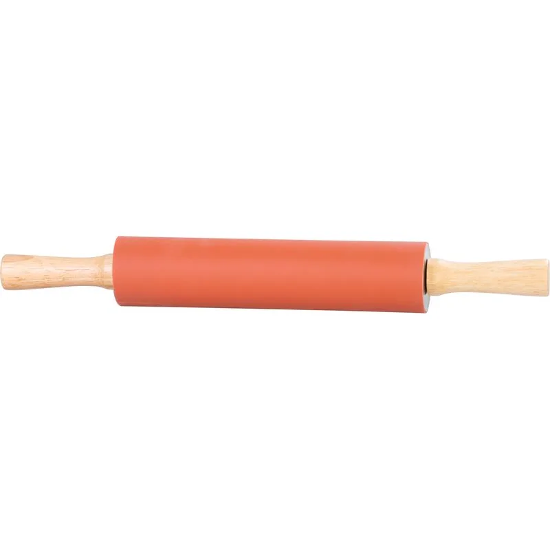 Valček na cesto MagicHome, silikón, drevo, 41,5 cm