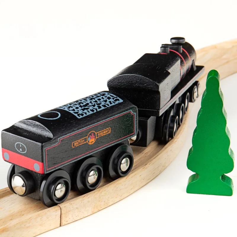 Bigjigs Rail Drevené vláčiky - Replika lokomotívy Black 5
