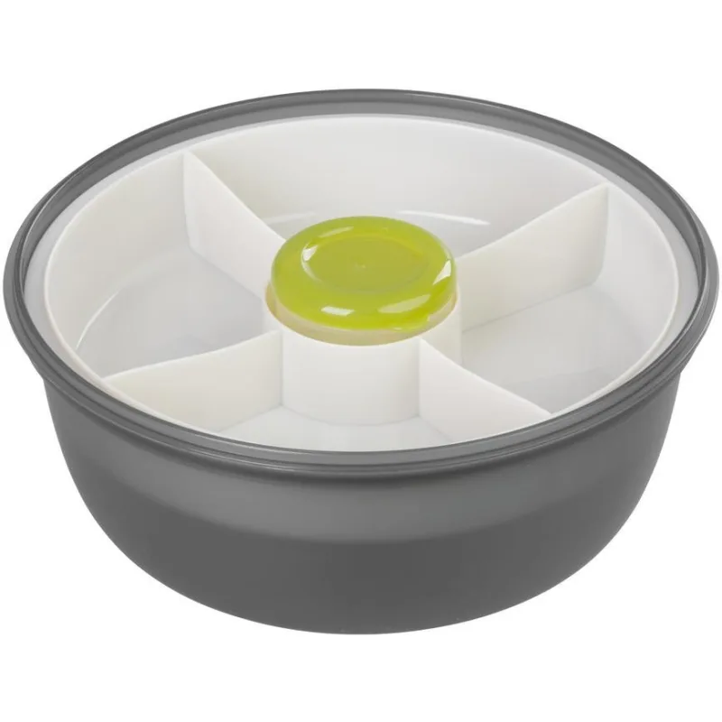Obedár MagicHome, 1,2 l, okrúhly, s priehradkami a príborom