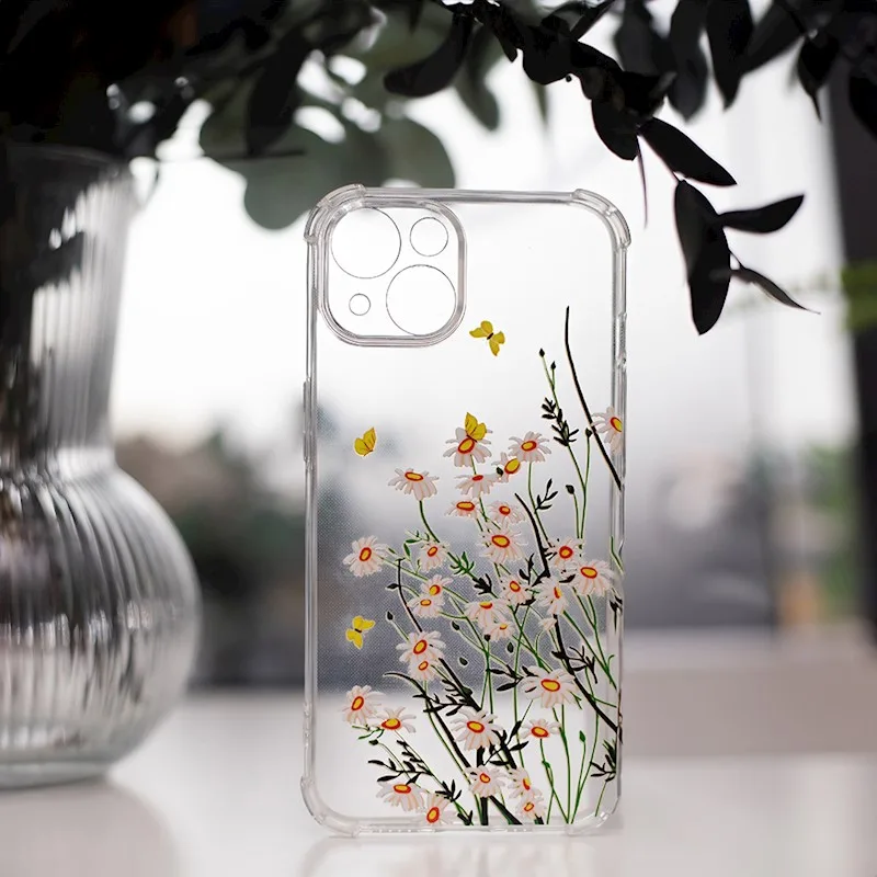 TFO Obrázkové puzdro silikónové Samsung Galaxy A34 5G Biele kvety
