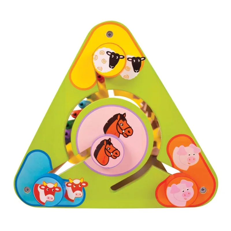 Bigjigs Toys Aktívny trojuholník s angličtinou