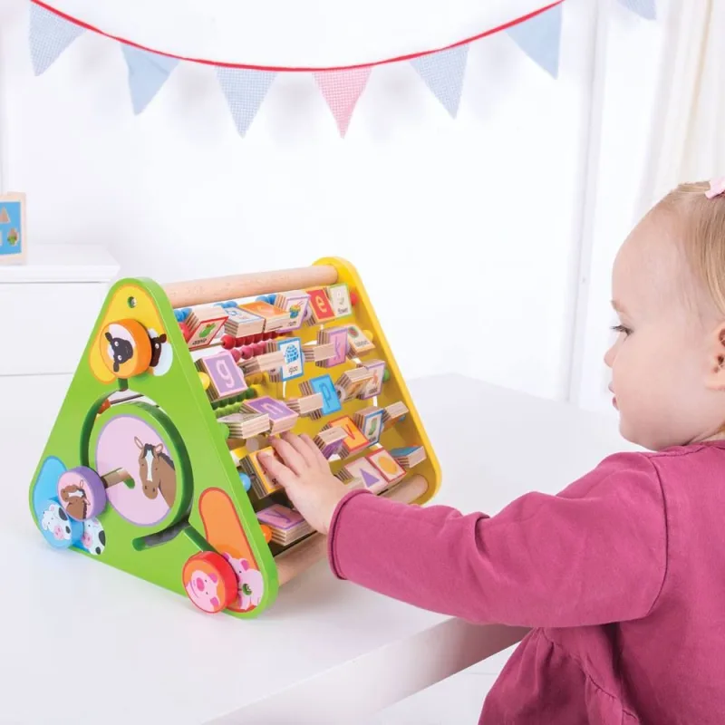Bigjigs Toys Aktívny trojuholník s angličtinou