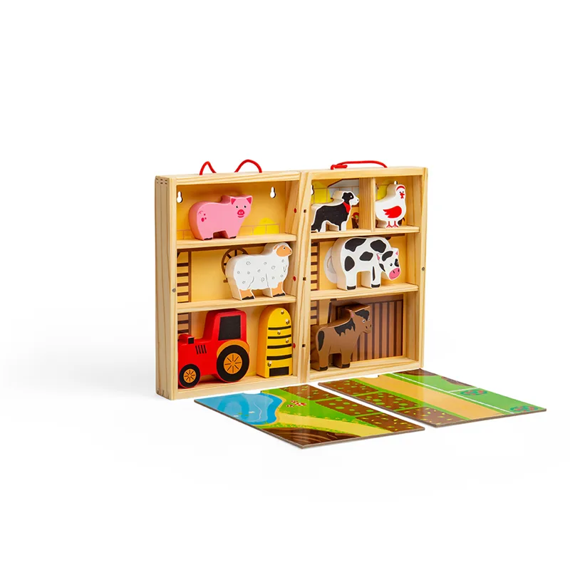 Bigjigs Toys Krabička na hranie Farma