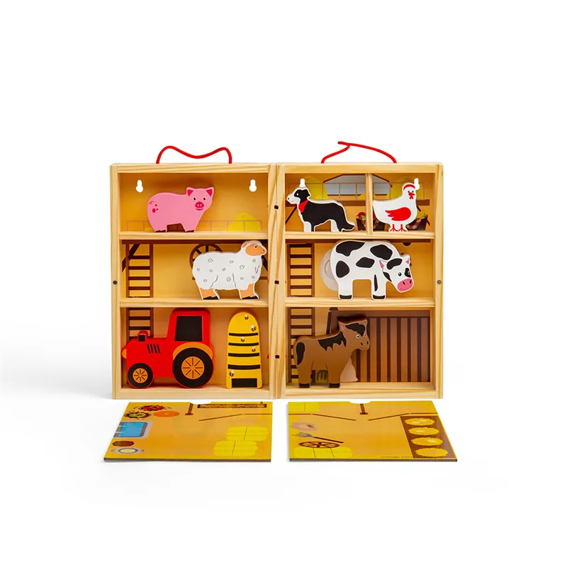 Bigjigs Toys Krabička na hranie Farma