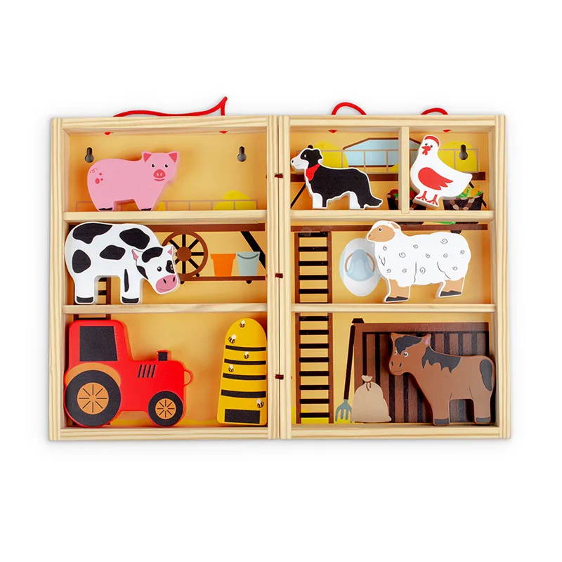 Bigjigs Toys Krabička na hranie Farma