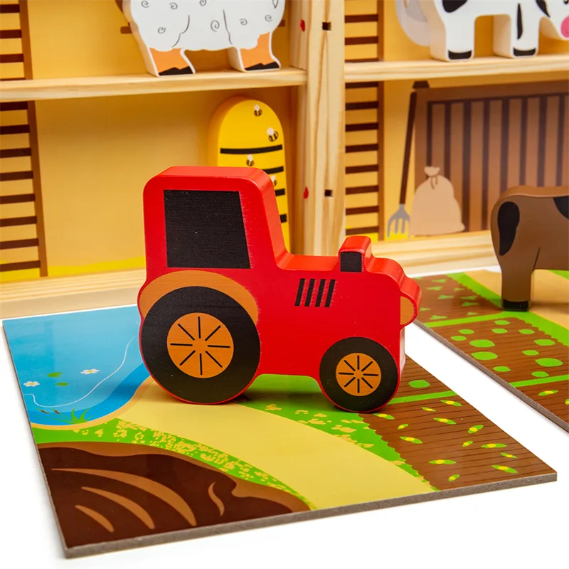Bigjigs Toys Krabička na hranie Farma